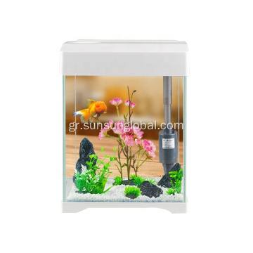 Sunsun Small Glass Desk Table Aquarium Αναδιπλούμενη δεξαμενή ψαριών
